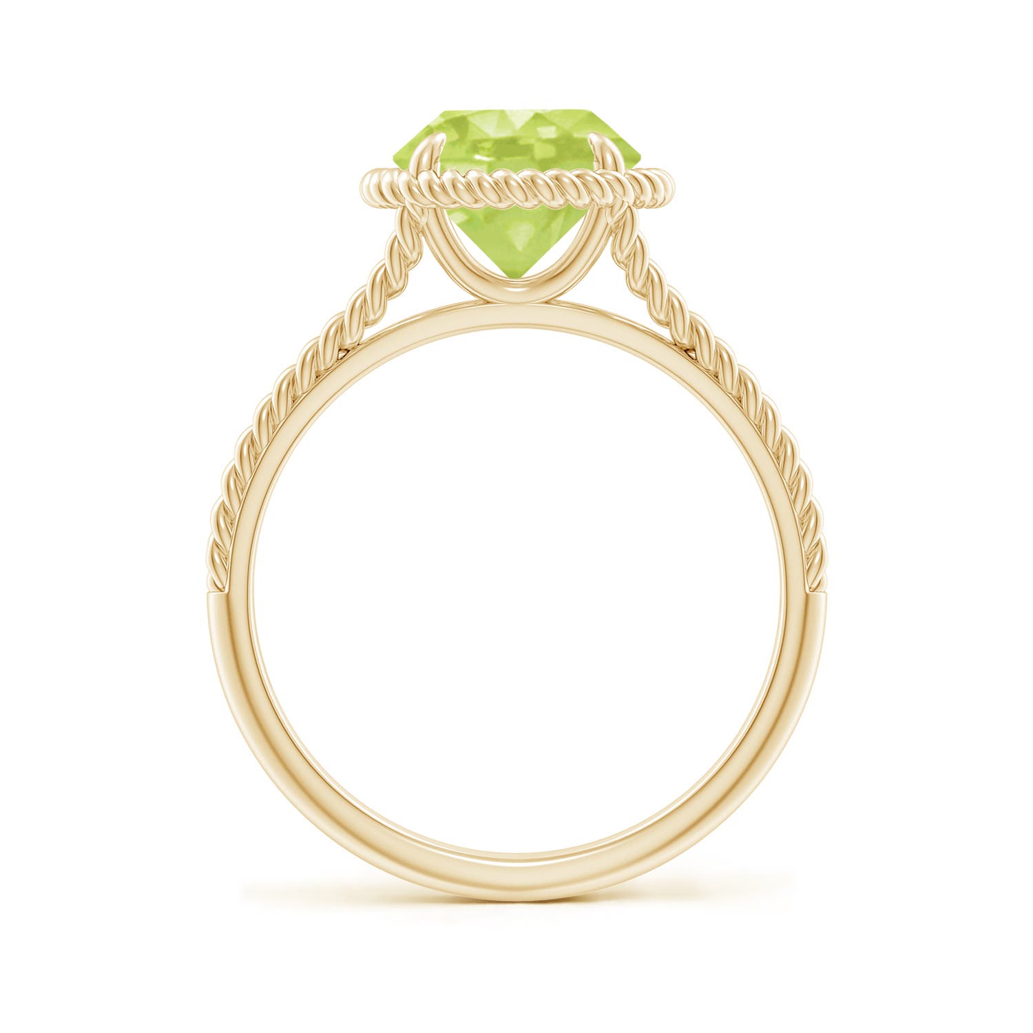 A - Peridot / 2 CT / 14 KT Yellow Gold