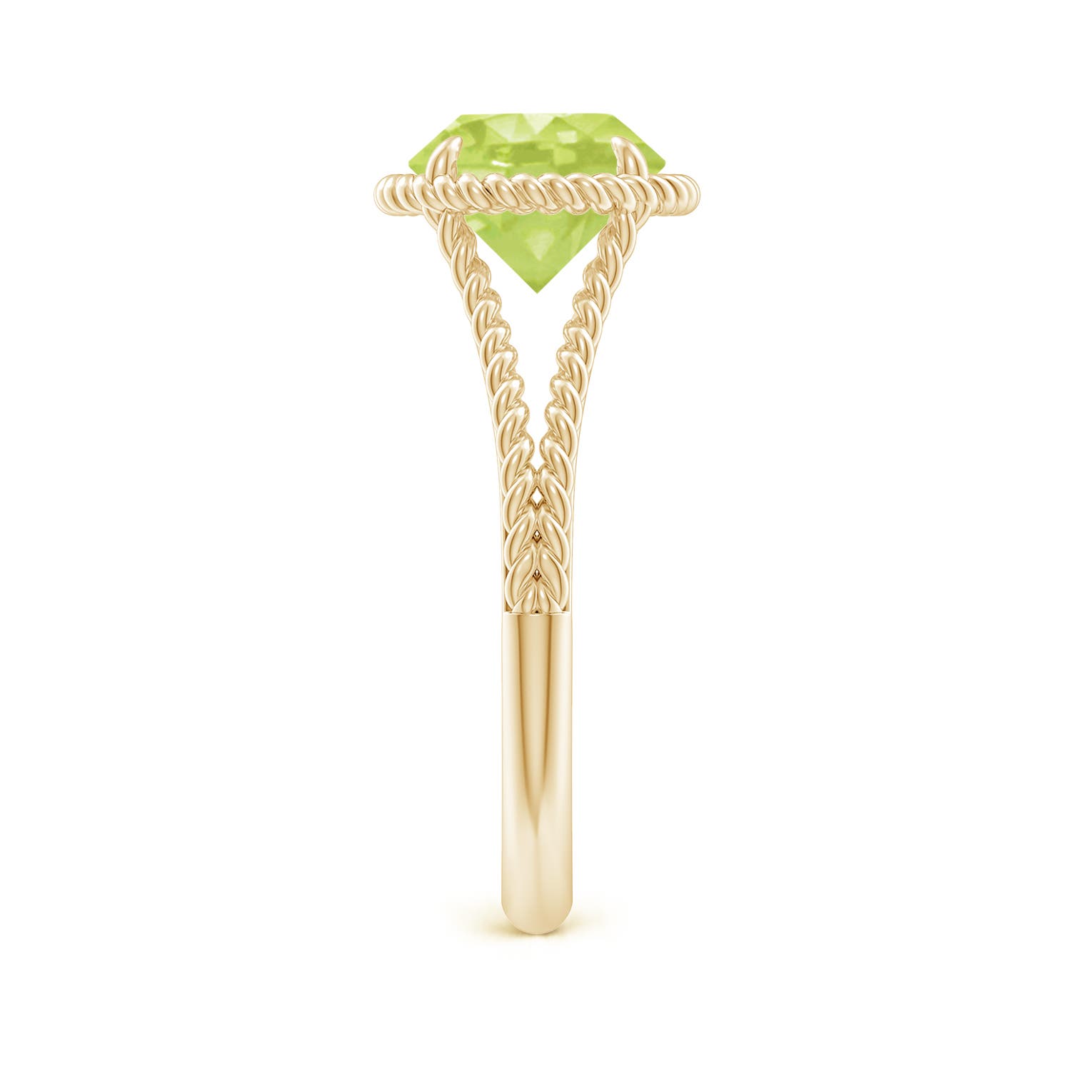 A - Peridot / 2 CT / 14 KT Yellow Gold