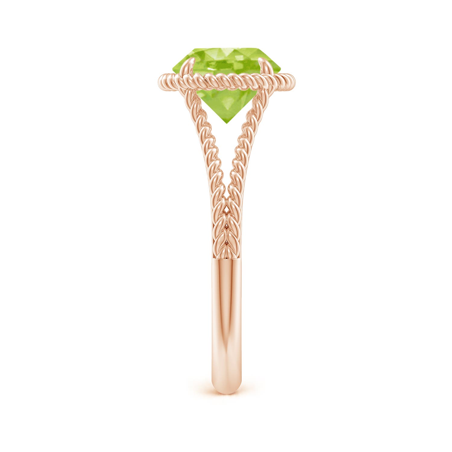 AA - Peridot / 2 CT / 14 KT Rose Gold