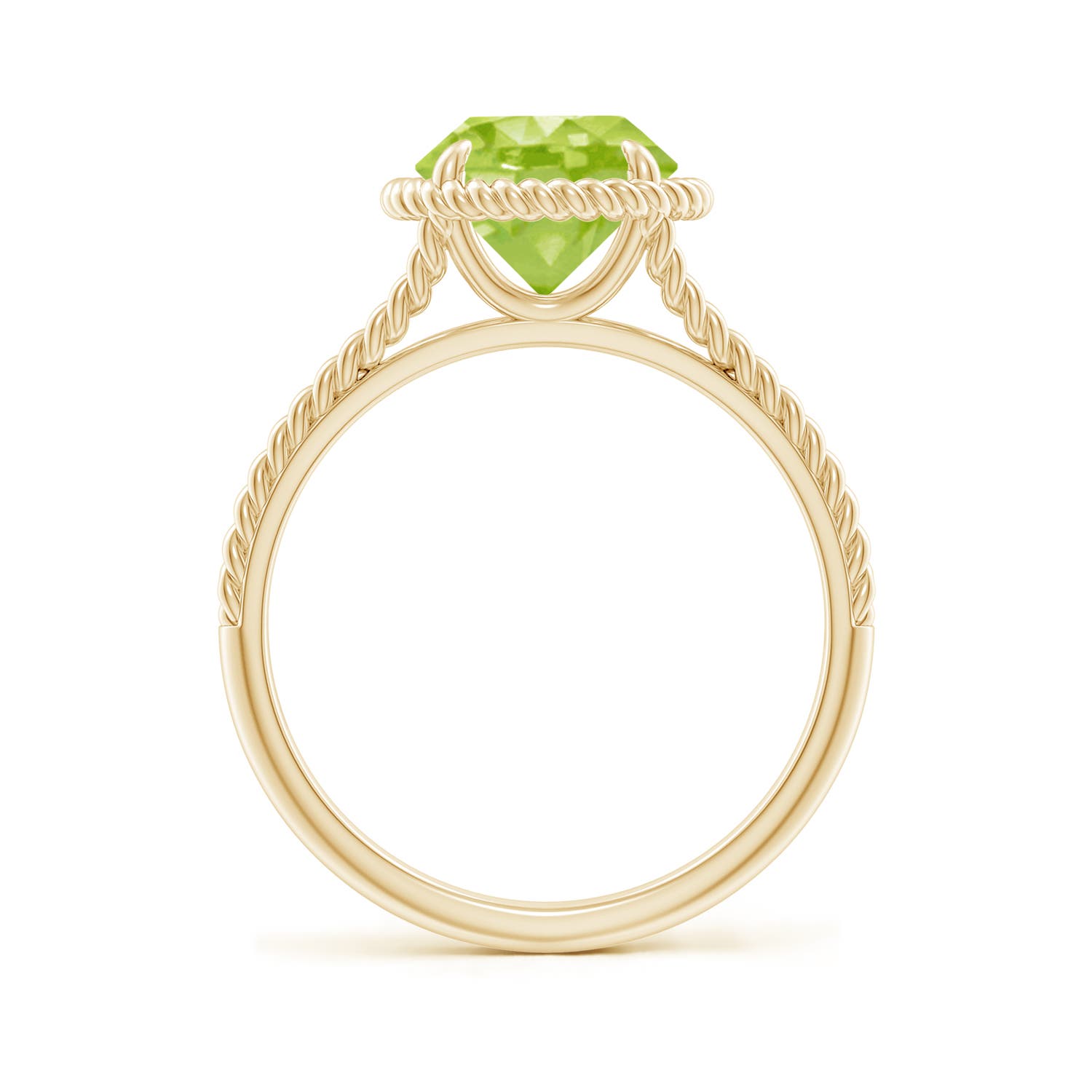 AA - Peridot / 2 CT / 14 KT Yellow Gold