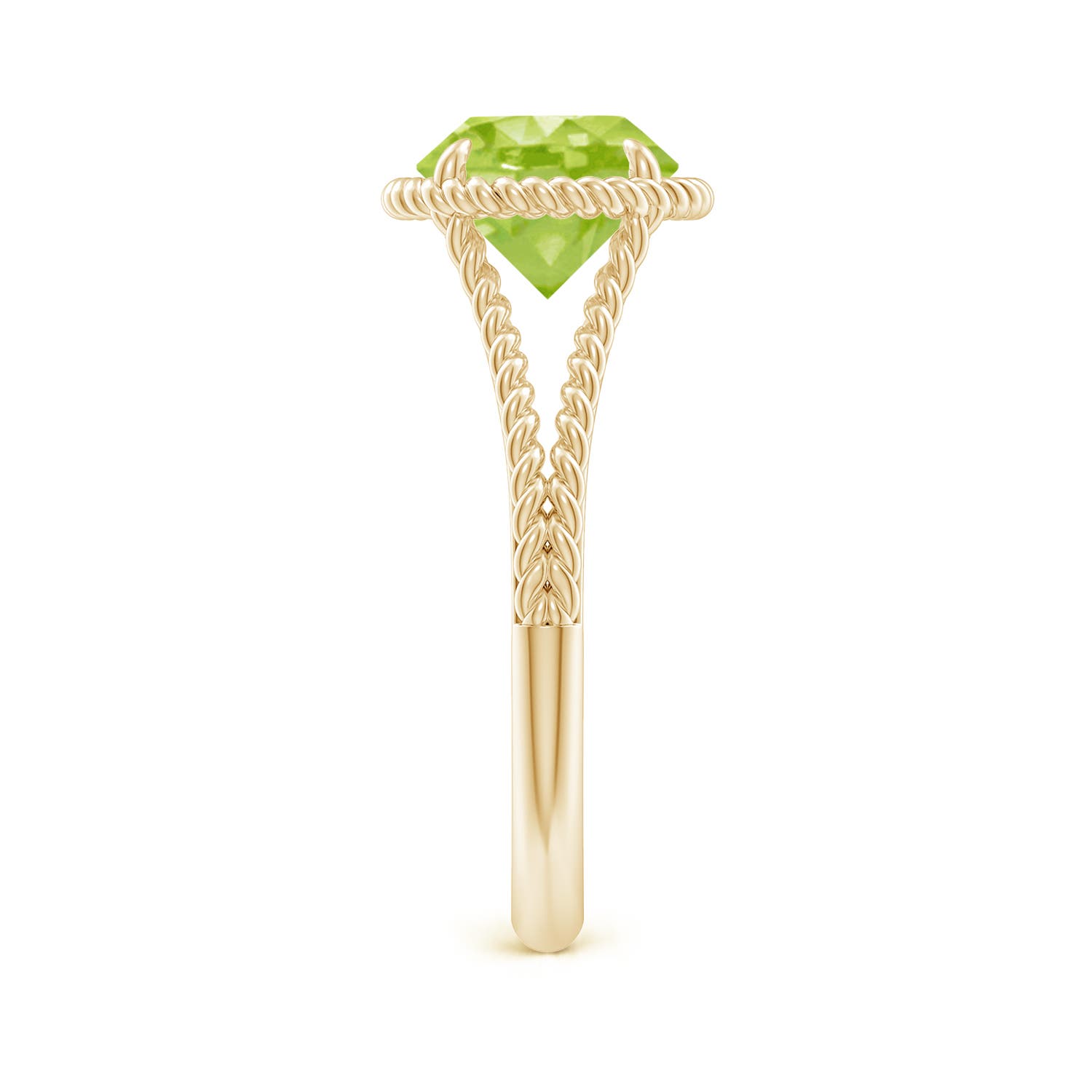 AA - Peridot / 2 CT / 14 KT Yellow Gold