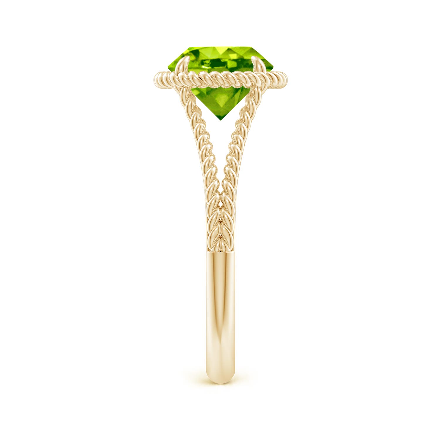 AAA - Peridot / 2 CT / 14 KT Yellow Gold