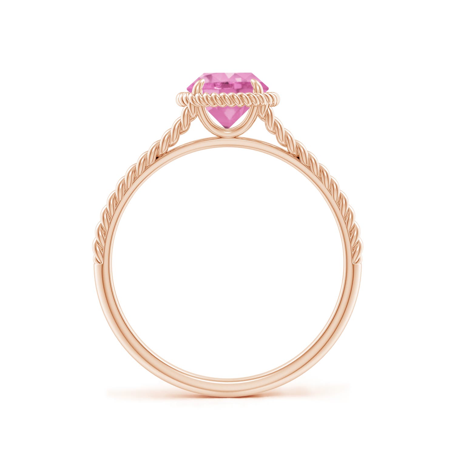 A - Pink Sapphire / 1 CT / 14 KT Rose Gold