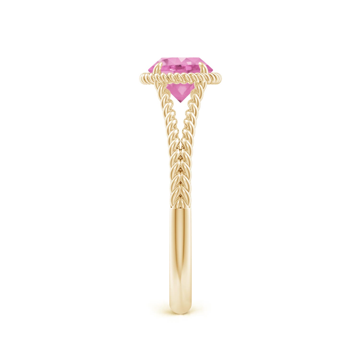 A - Pink Sapphire / 1 CT / 14 KT Yellow Gold