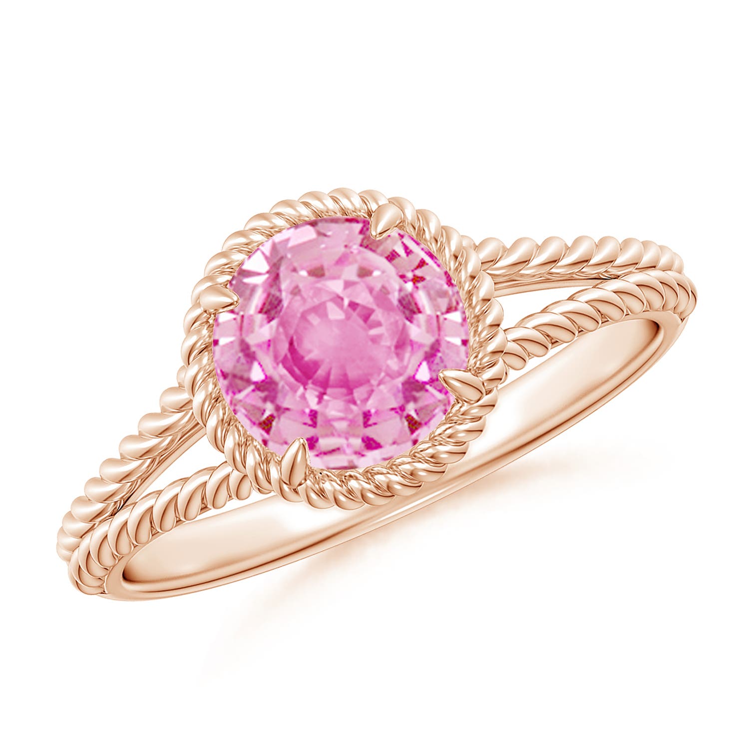 A - Pink Sapphire / 1.6 CT / 14 KT Rose Gold