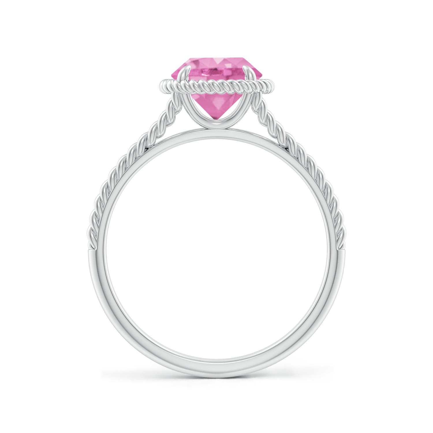 A - Pink Sapphire / 1.6 CT / 14 KT White Gold