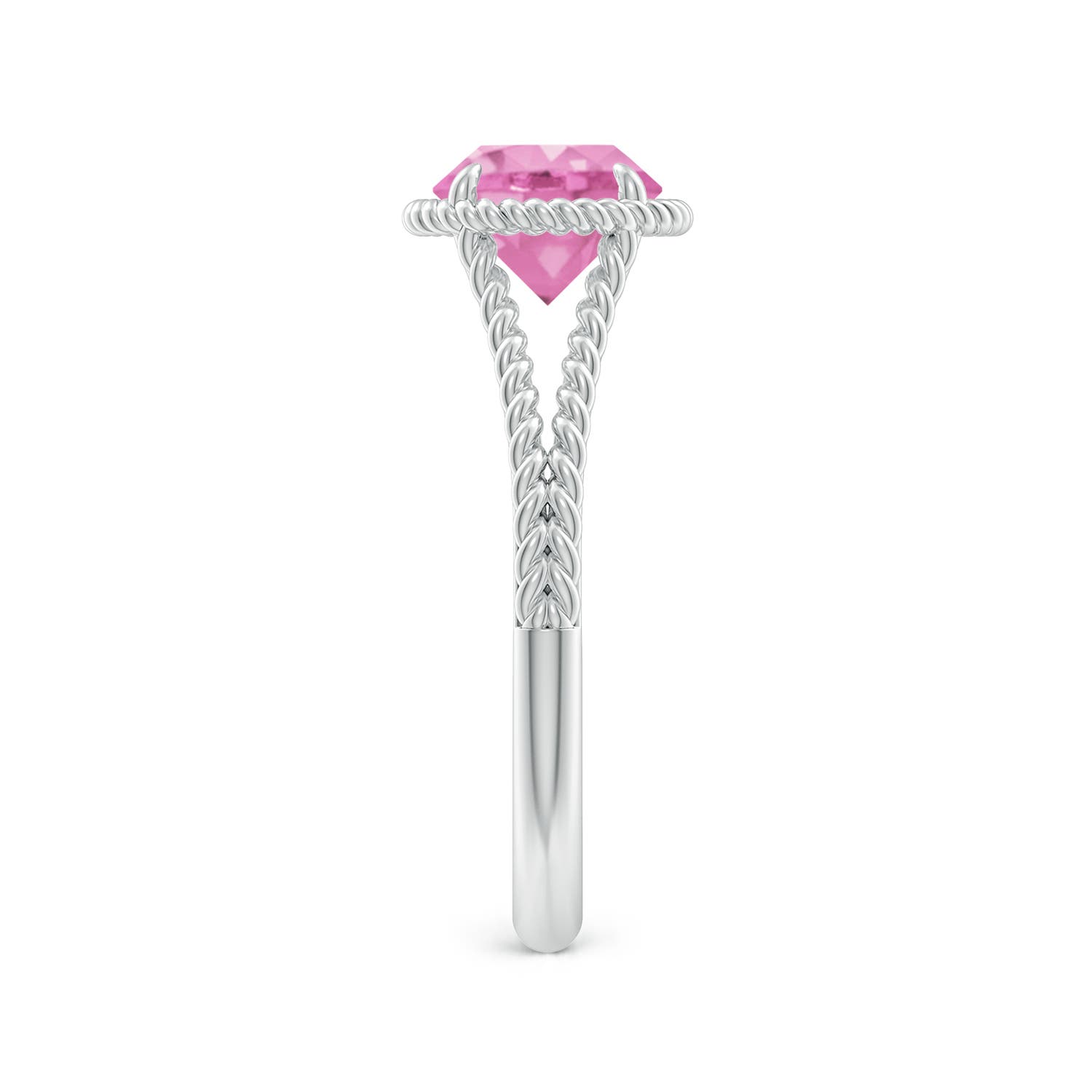 A - Pink Sapphire / 1.6 CT / 14 KT White Gold