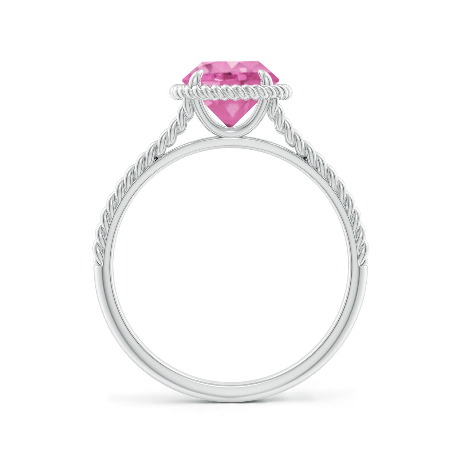 AA - Pink Sapphire / 1.6 CT / 14 KT White Gold