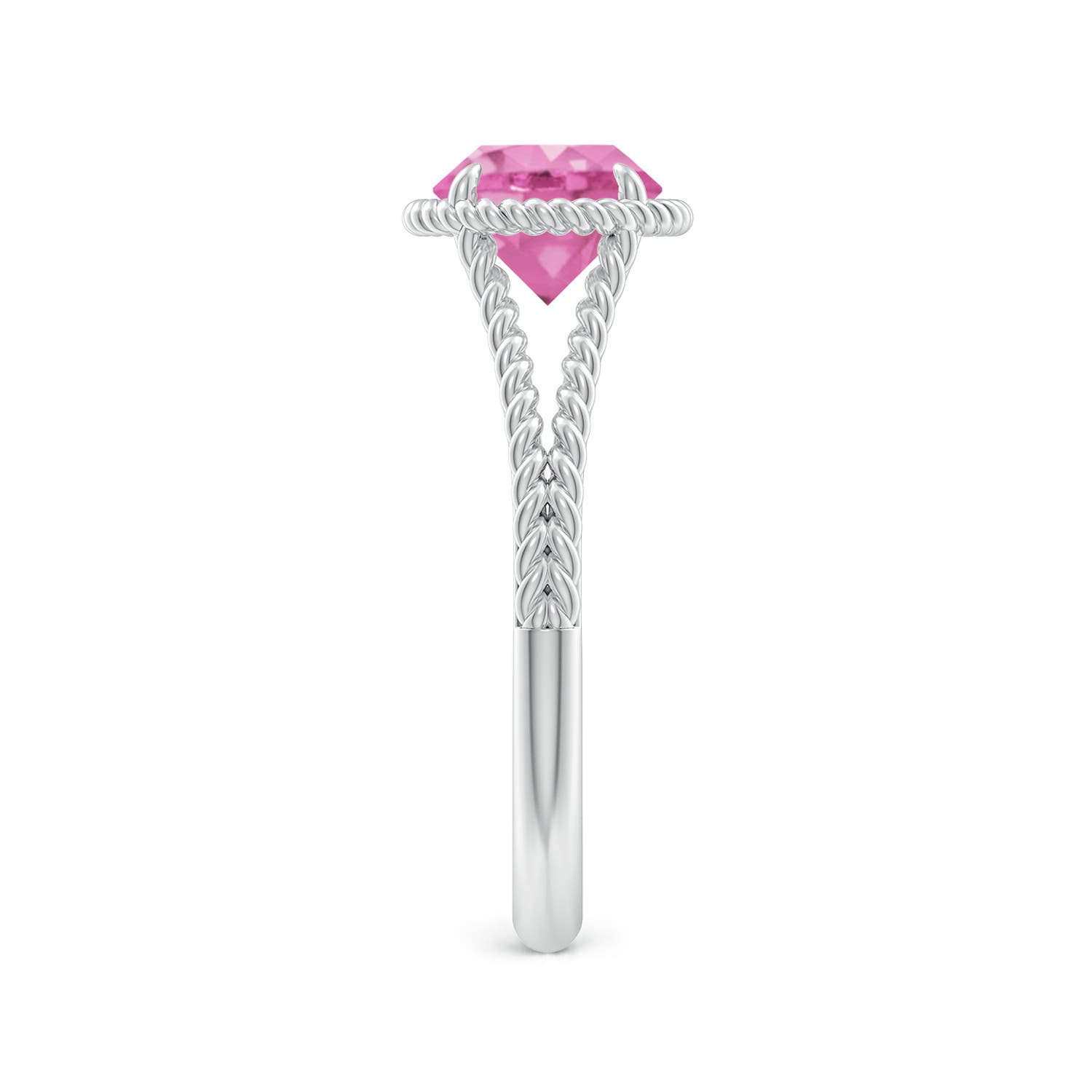 AA - Pink Sapphire / 1.6 CT / 14 KT White Gold