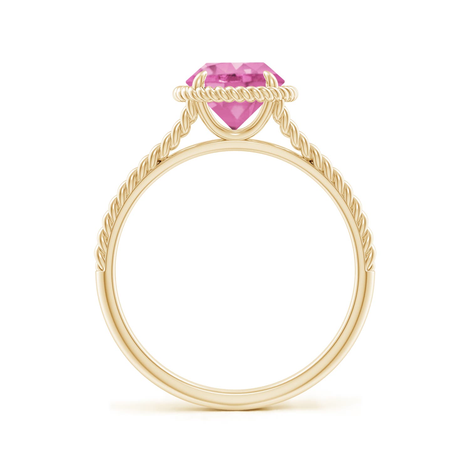 AA - Pink Sapphire / 1.6 CT / 14 KT Yellow Gold