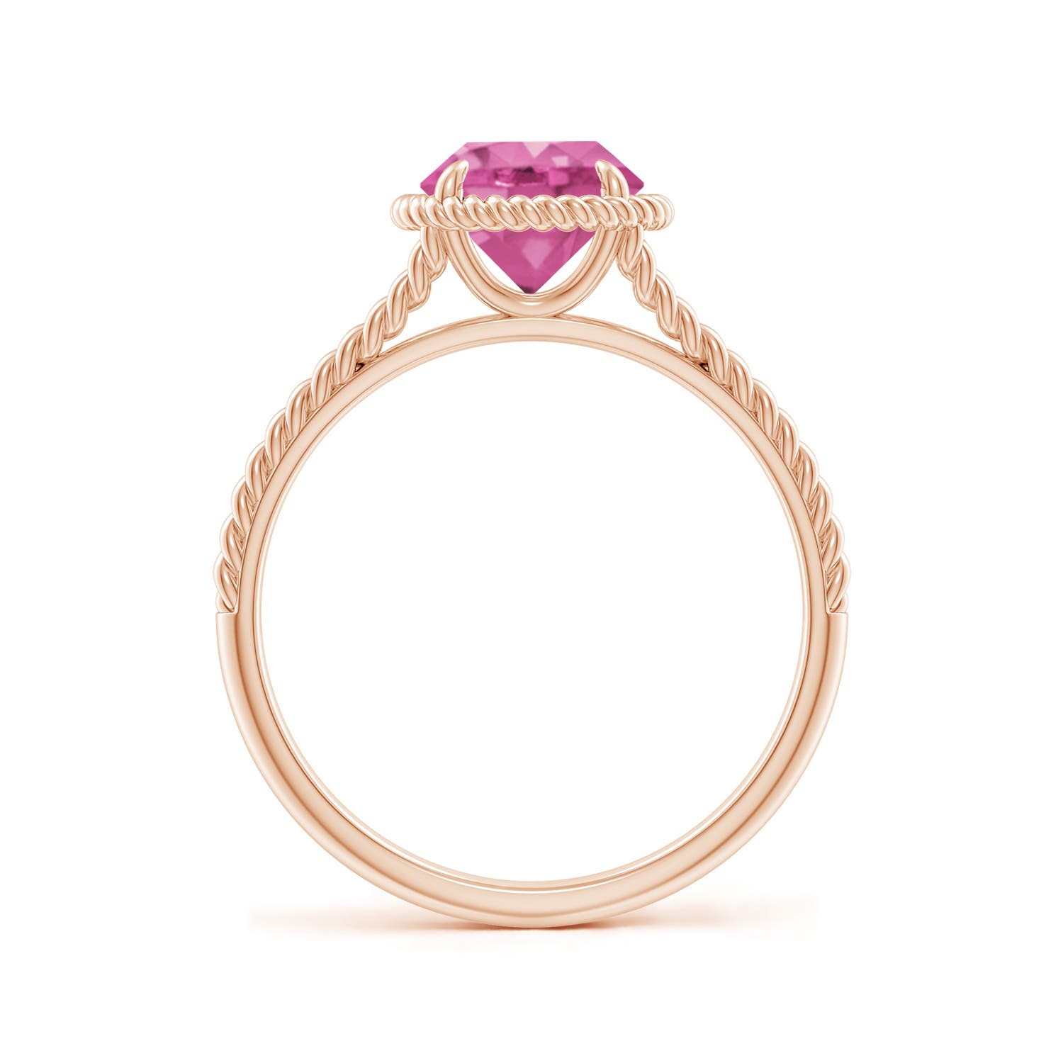 AAA - Pink Sapphire / 1.6 CT / 14 KT Rose Gold