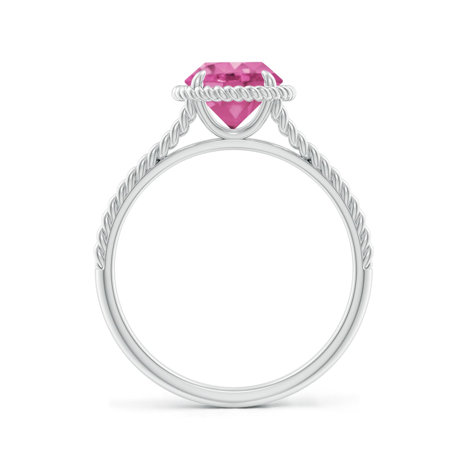 AAA - Pink Sapphire / 1.6 CT / 14 KT White Gold