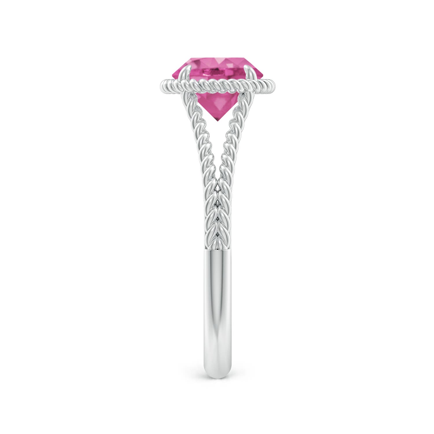 AAA - Pink Sapphire / 1.6 CT / 14 KT White Gold