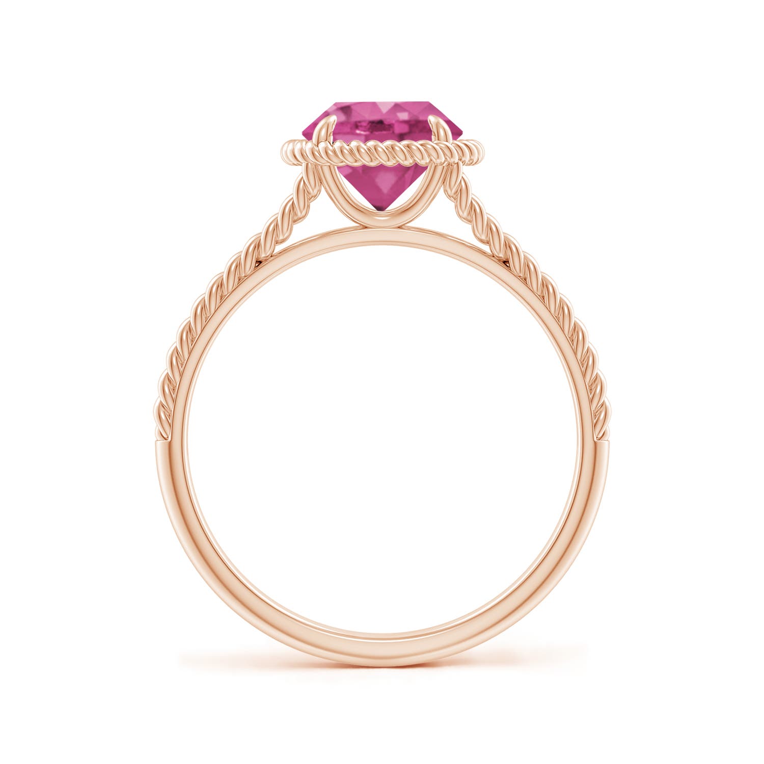 AAAA - Pink Sapphire / 1.6 CT / 14 KT Rose Gold