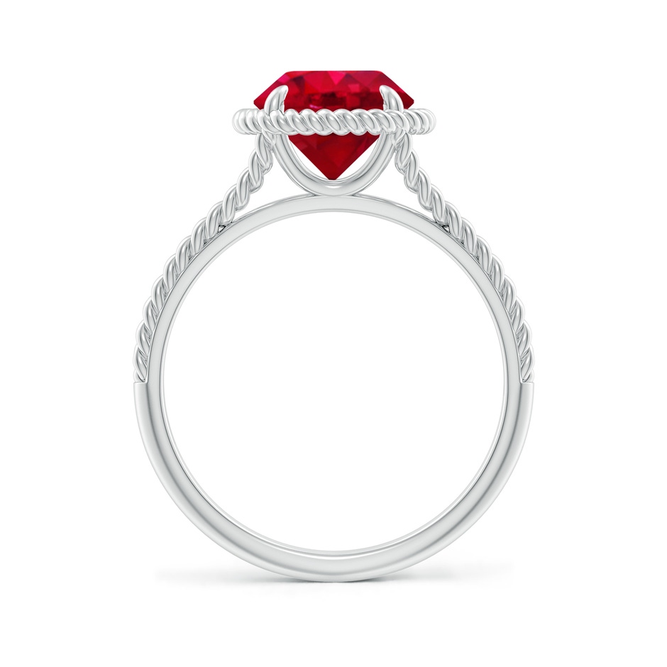 8mm AAA Ruby Twist Rope Split Shank Ring in White Gold side 199