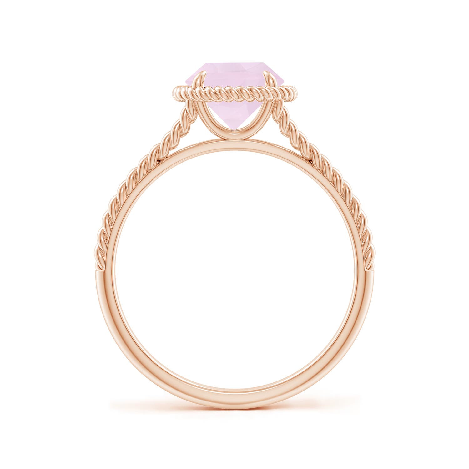 AA - Rose Quartz / 1.25 CT / 14 KT Rose Gold