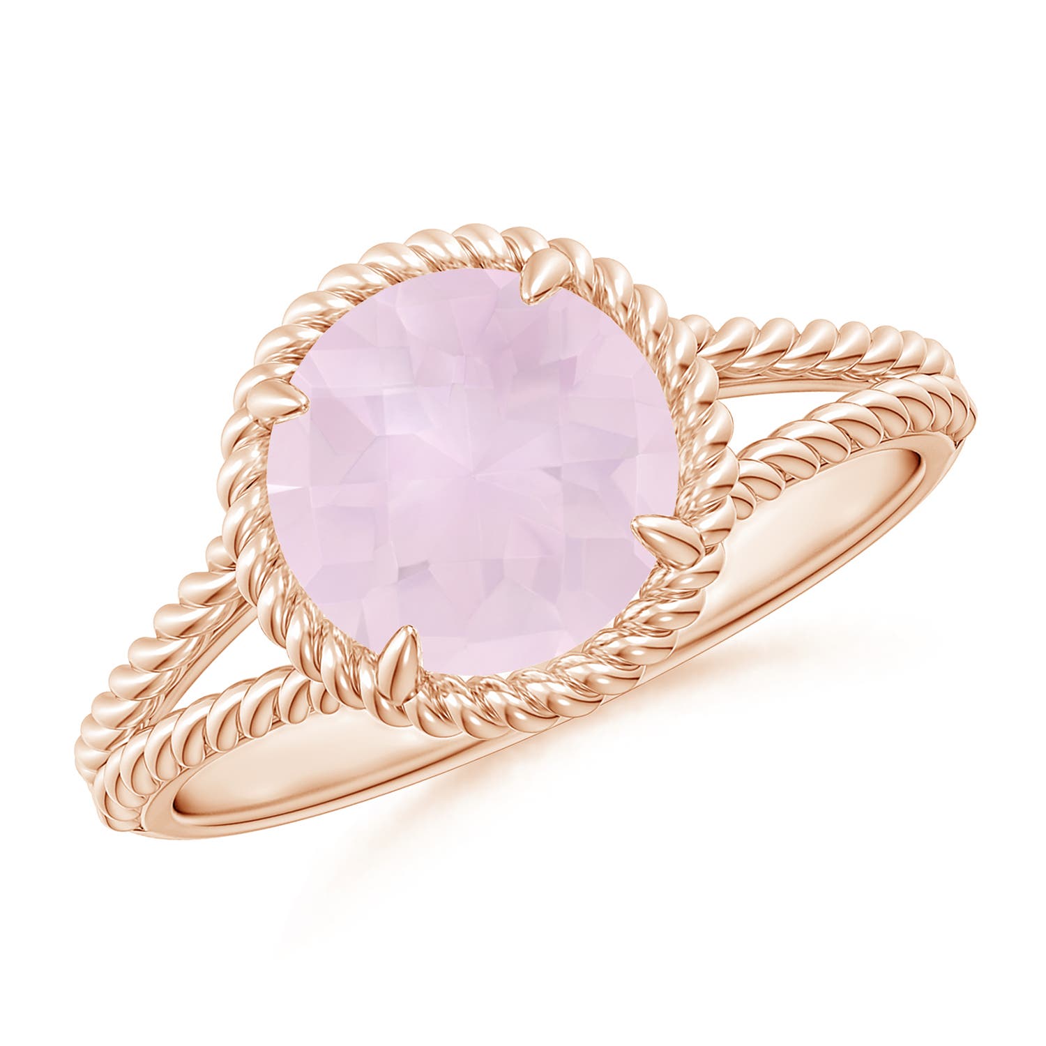 A - Rose Quartz / 1.7 CT / 14 KT Rose Gold