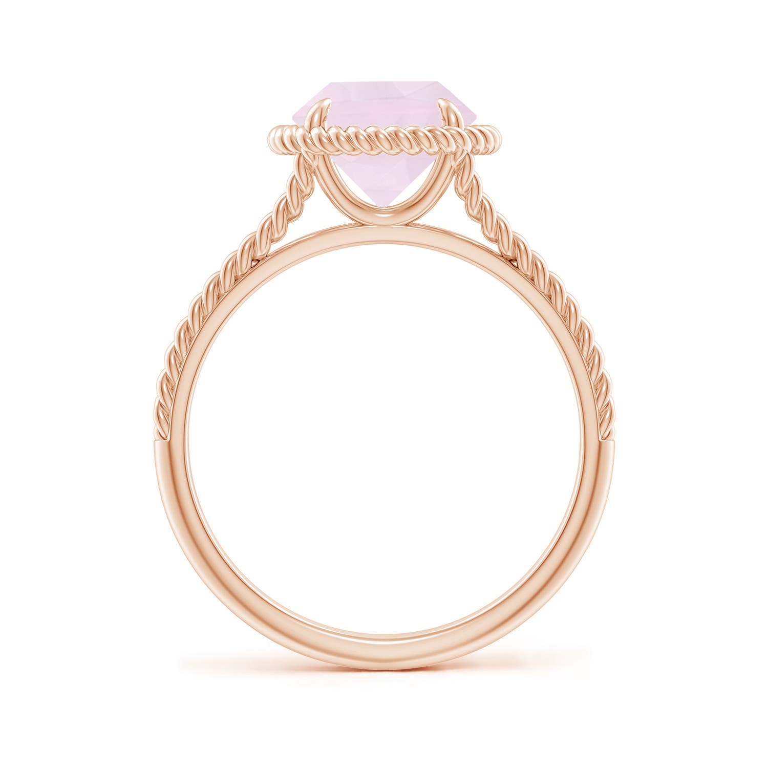 A - Rose Quartz / 1.7 CT / 14 KT Rose Gold