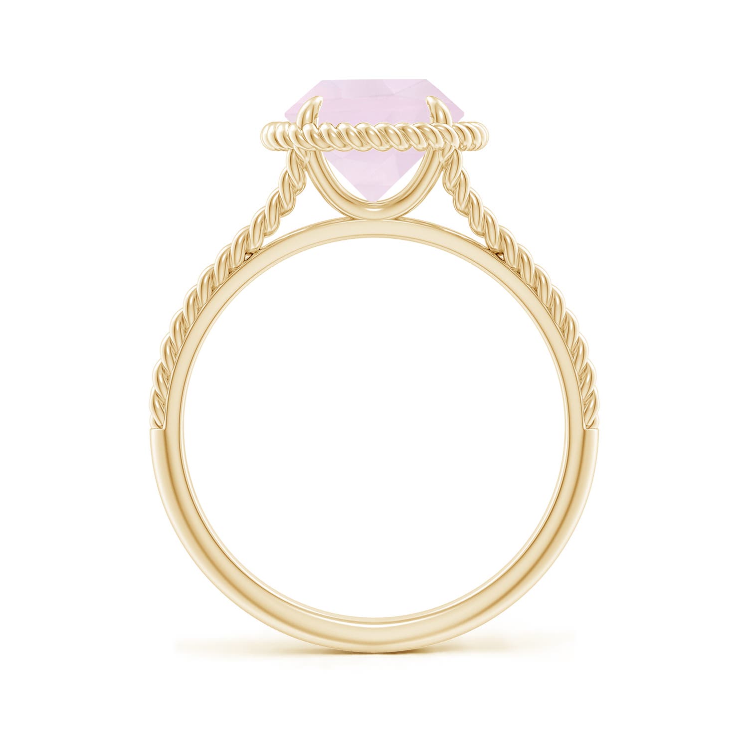 A - Rose Quartz / 1.7 CT / 14 KT Yellow Gold