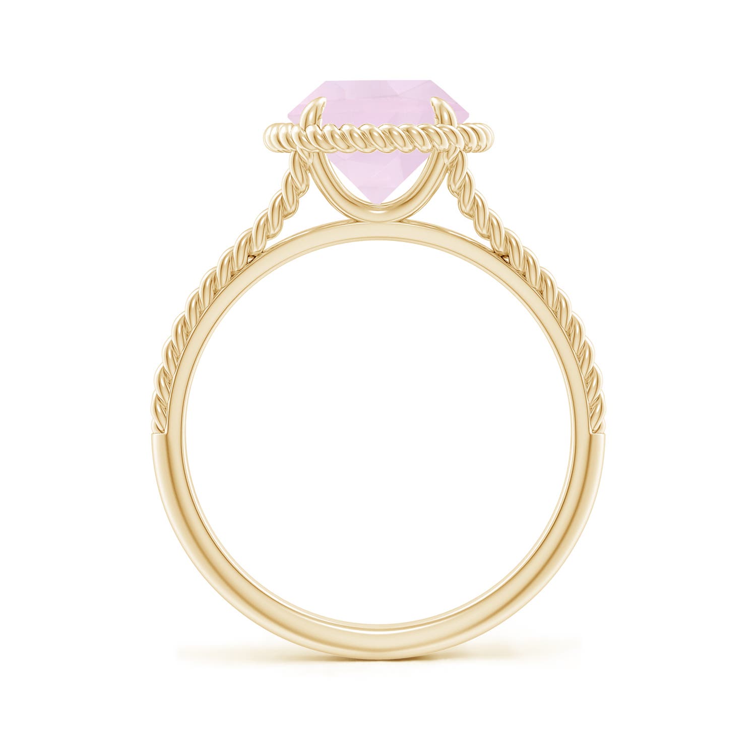 AA - Rose Quartz / 1.7 CT / 14 KT Yellow Gold