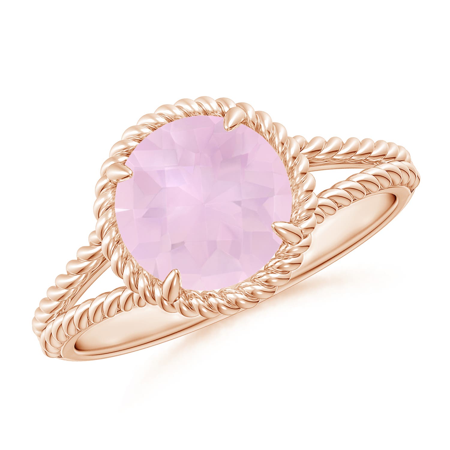 AAA - Rose Quartz / 1.7 CT / 14 KT Rose Gold