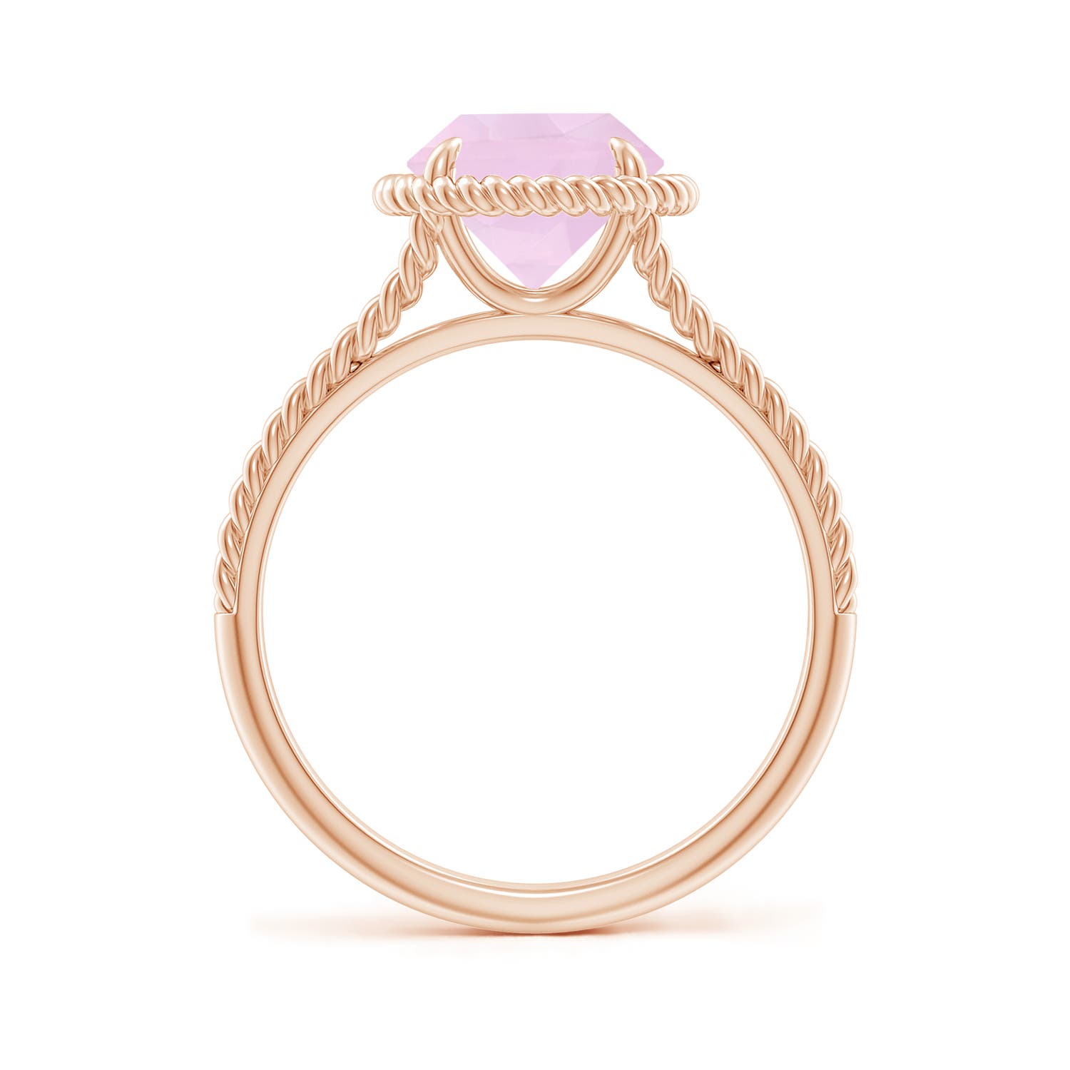 AAA - Rose Quartz / 1.7 CT / 14 KT Rose Gold