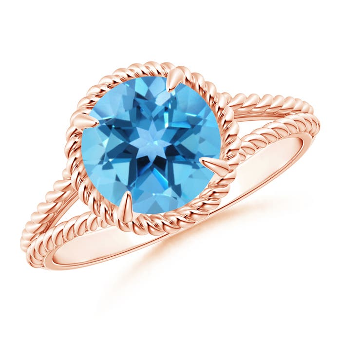 AA - Swiss Blue Topaz / 2.35 CT / 14 KT Rose Gold