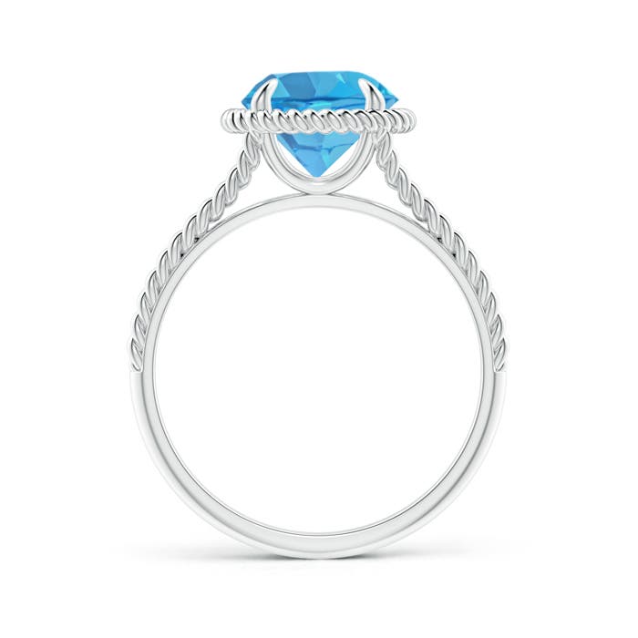 AA - Swiss Blue Topaz / 2.35 CT / 14 KT White Gold