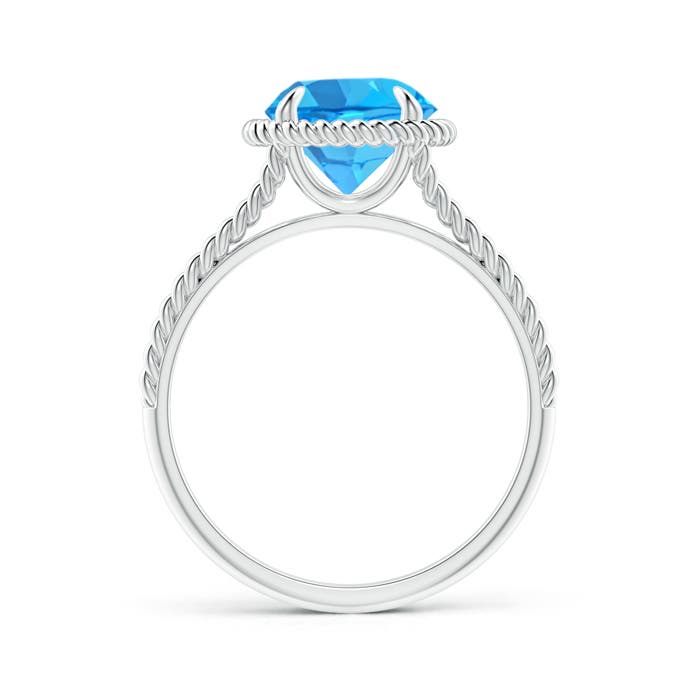 AAA - Swiss Blue Topaz / 2.35 CT / 14 KT White Gold