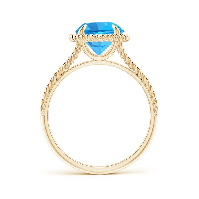 AAA - Swiss Blue Topaz / 2.35 CT / 14 KT Yellow Gold