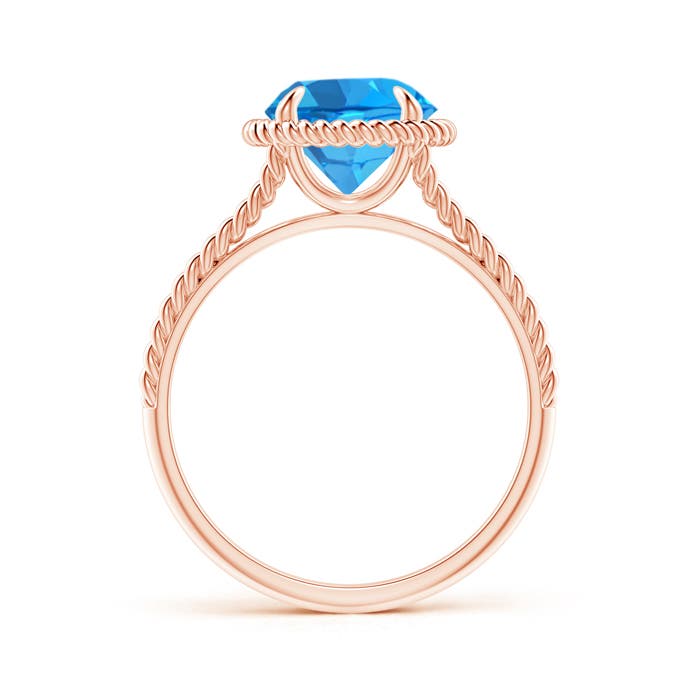 AAAA - Swiss Blue Topaz / 2.35 CT / 14 KT Rose Gold