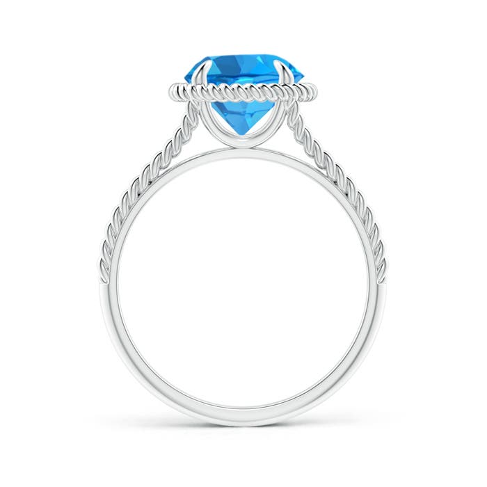 AAAA - Swiss Blue Topaz / 2.35 CT / 14 KT White Gold