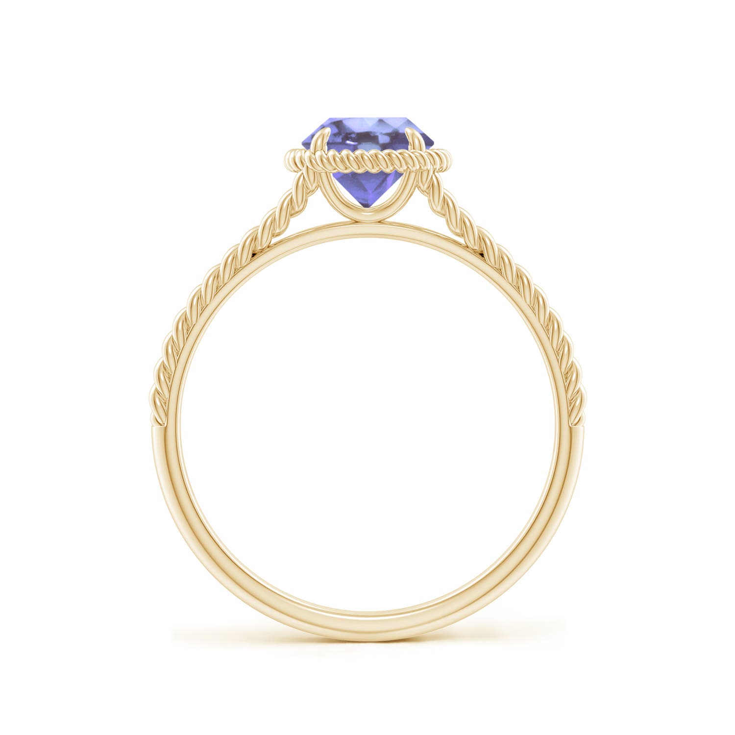 A - Tanzanite / 0.9 CT / 14 KT Yellow Gold