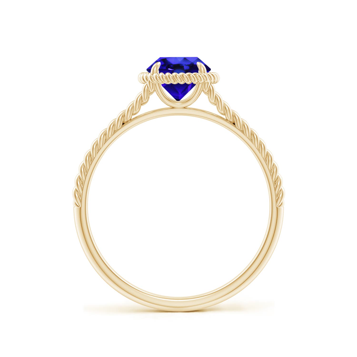 AAA - Tanzanite / 0.9 CT / 14 KT Yellow Gold