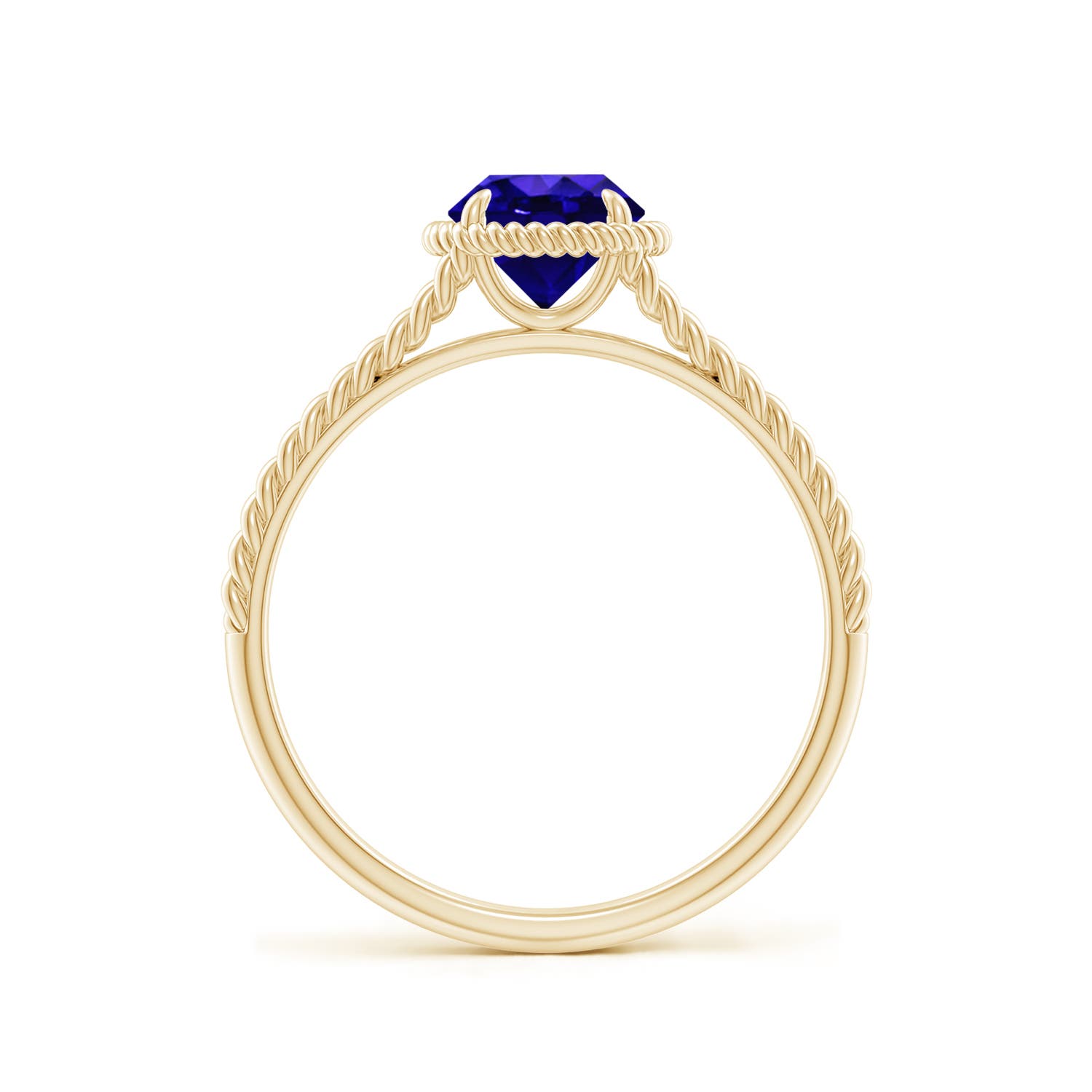 AAAA - Tanzanite / 0.9 CT / 14 KT Yellow Gold