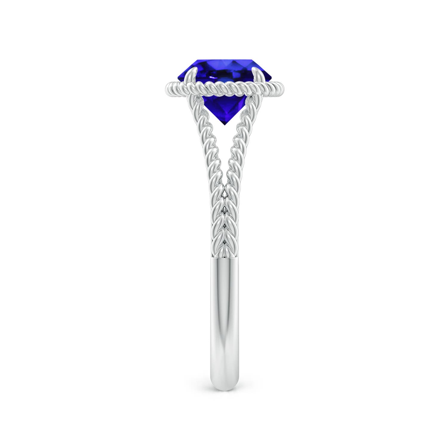 AAA - Tanzanite / 1.45 CT / 14 KT White Gold