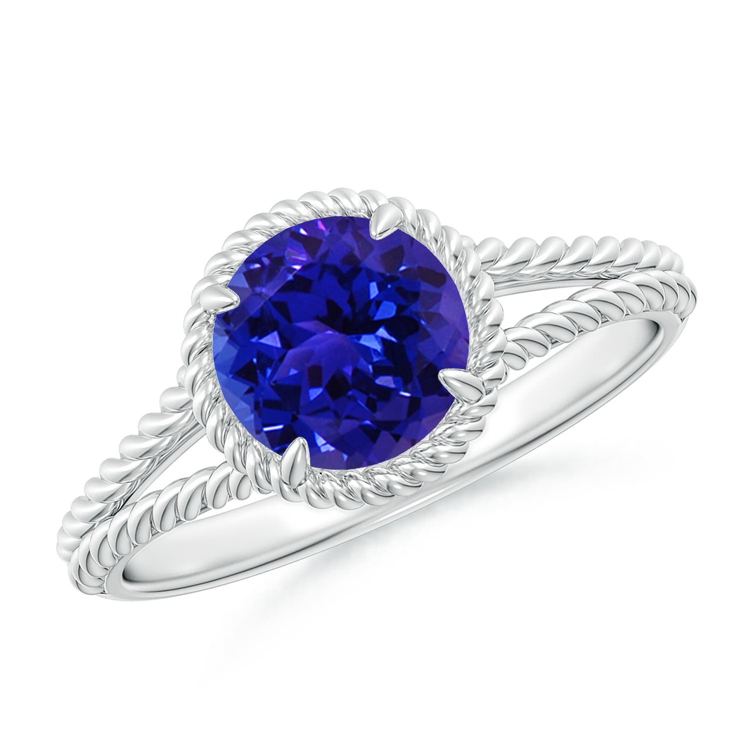 AAAA - Tanzanite / 1.45 CT / 14 KT White Gold