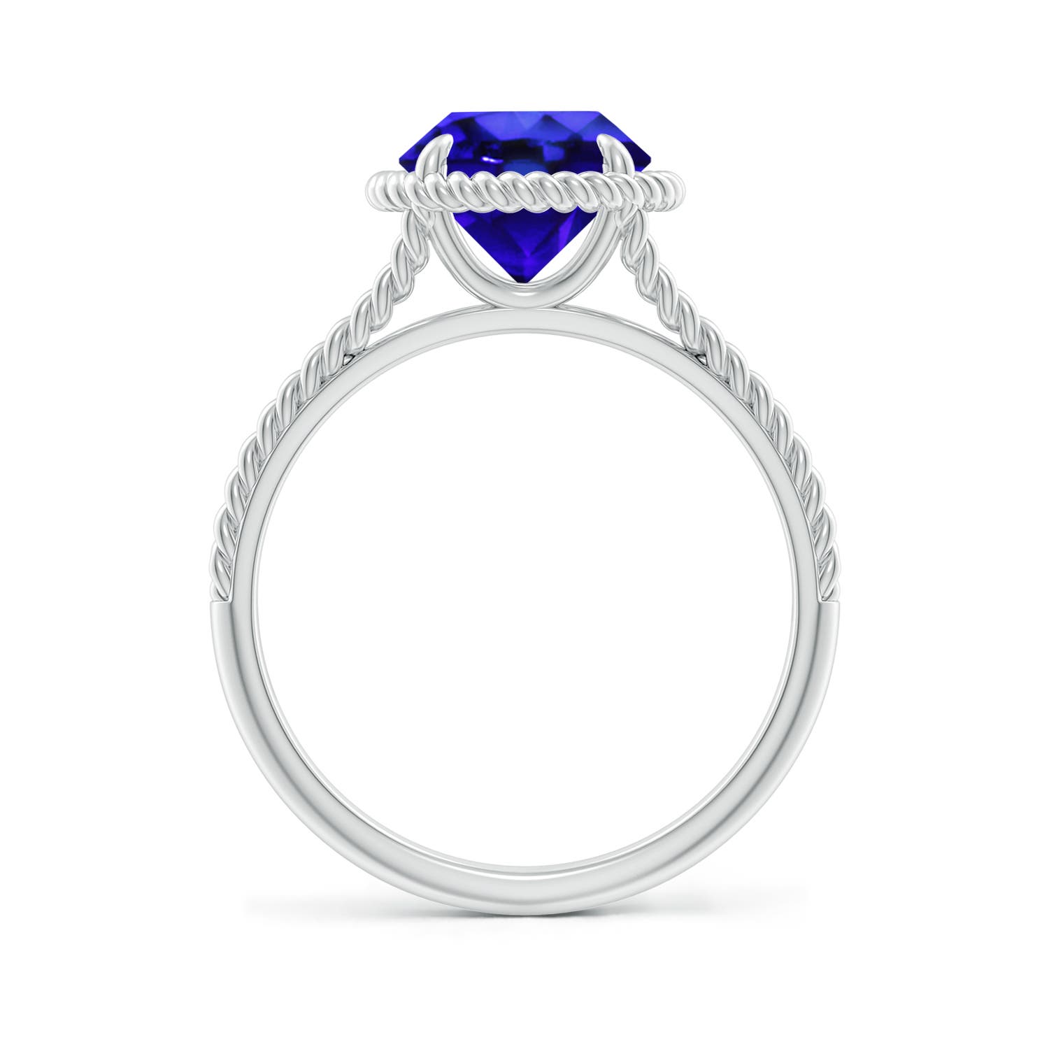 AAA - Tanzanite / 1.8 CT / 14 KT White Gold