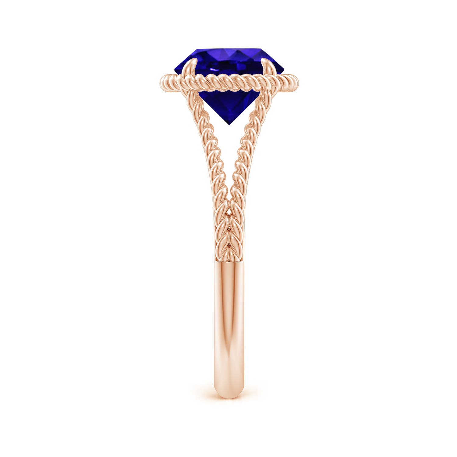 AAAA - Tanzanite / 1.8 CT / 14 KT Rose Gold