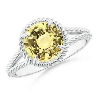 Round AAA Yellow Sapphire