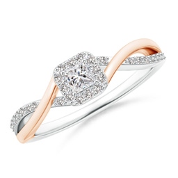 Infinity Two Tone Gold Diamond Rings