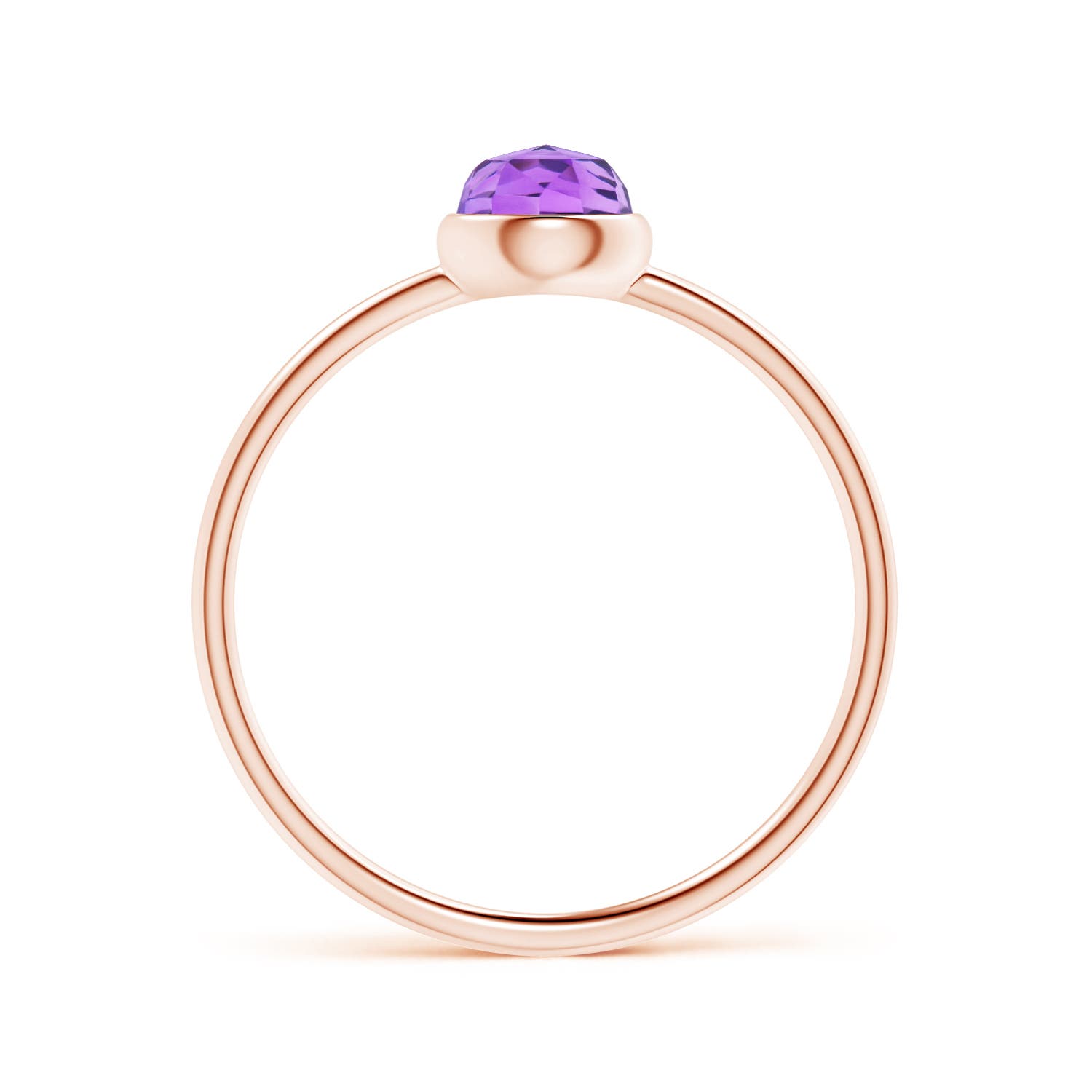 AAA - Amethyst / 0.5 CT / 14 KT Rose Gold