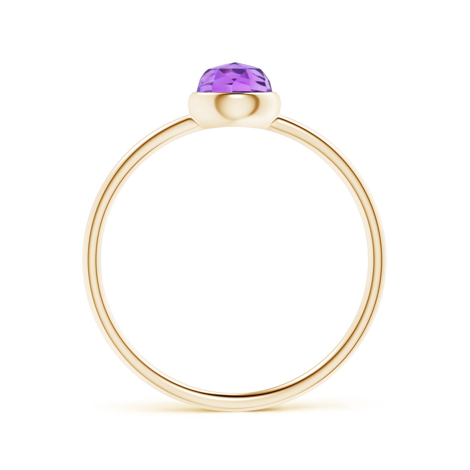 AAA - Amethyst / 0.5 CT / 14 KT Yellow Gold