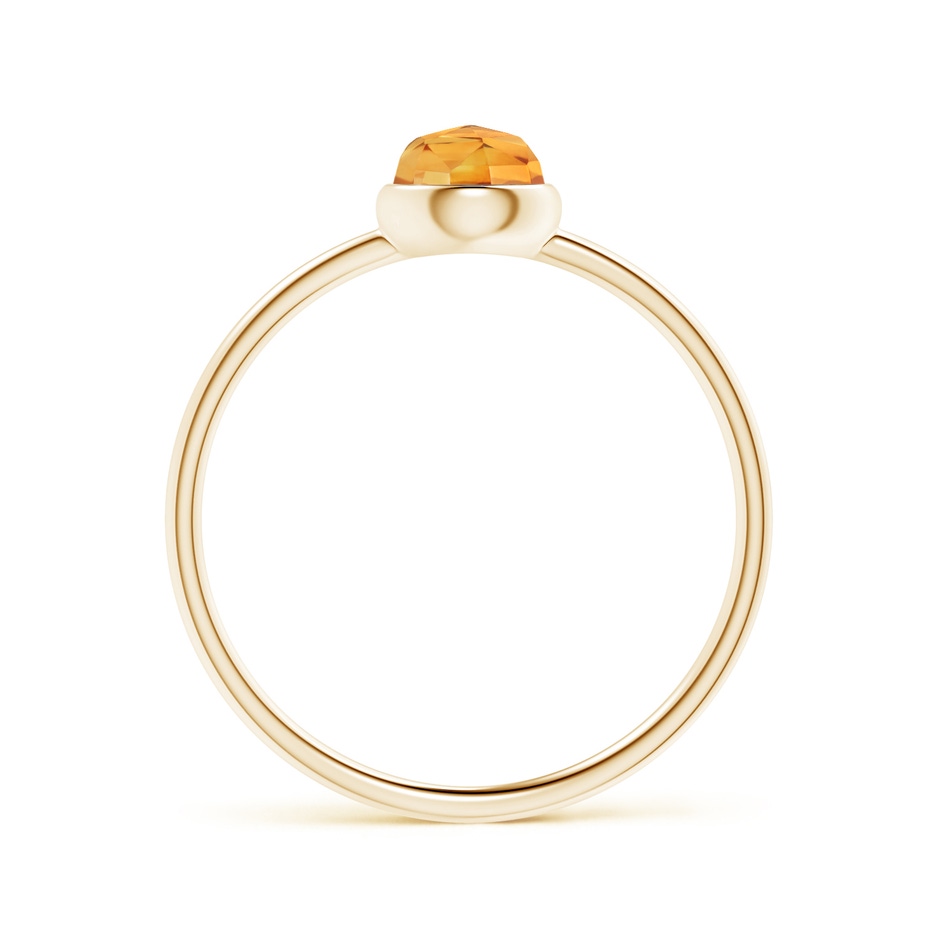 5mm AAA Bezel Set Round Citrine Stackable Ring in Yellow Gold product image