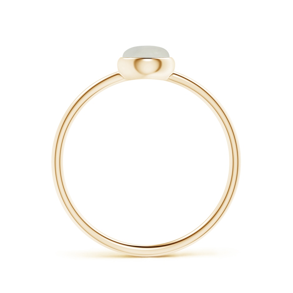5mm AAA Bezel Set Round Moonstone Stackable Ring in Yellow Gold side-1