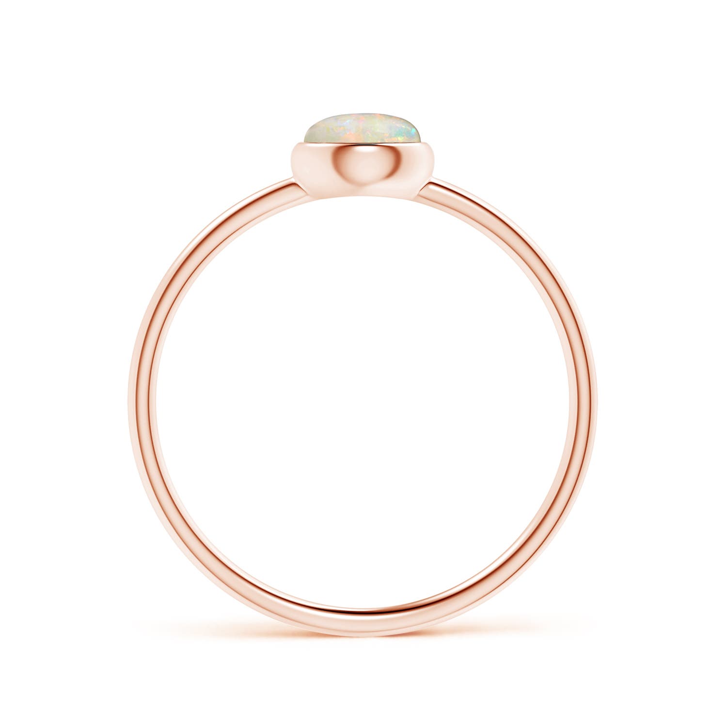 AAAA - Opal / 0.33 CT / 14 KT Rose Gold