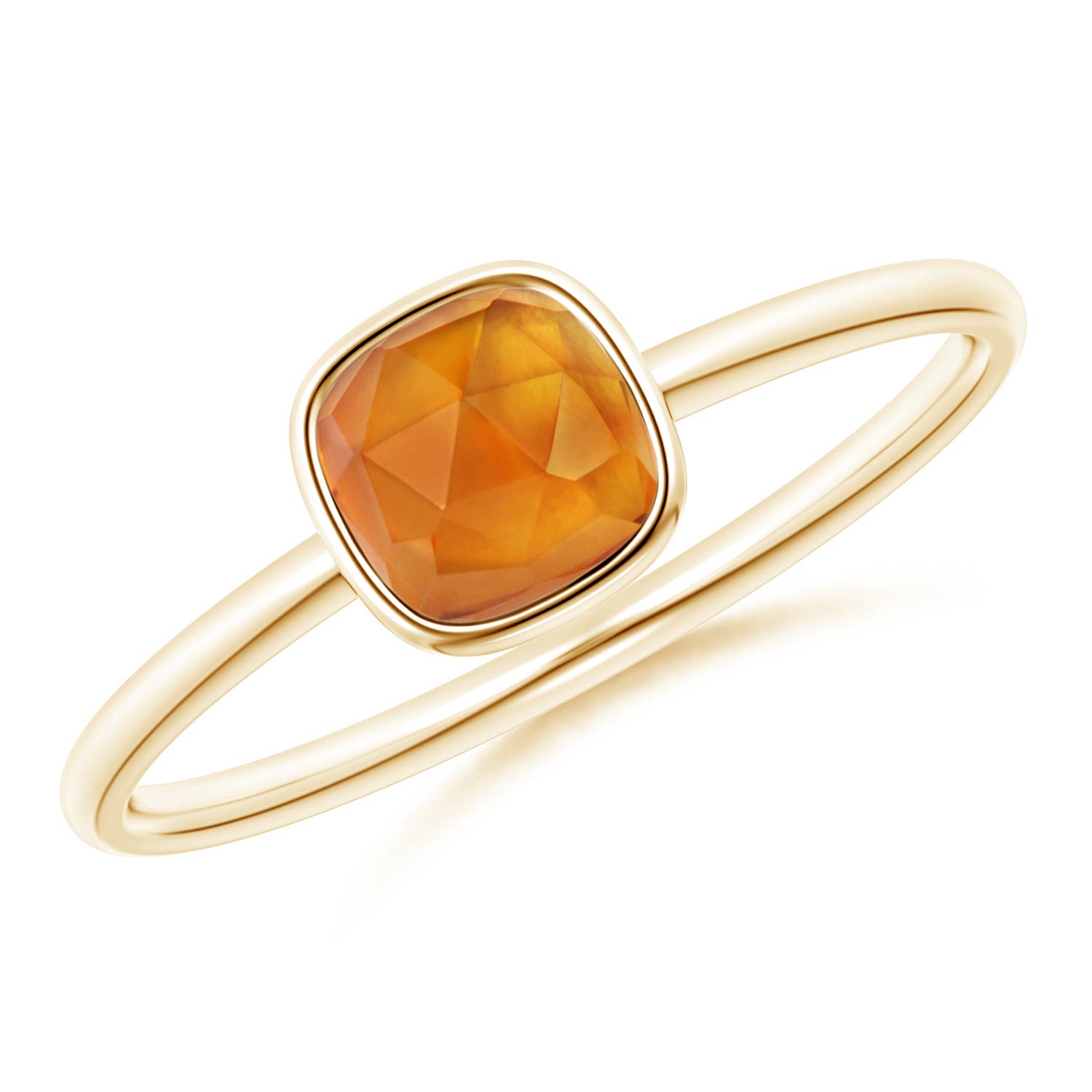 AAA - Citrine / 0.5 CT / 14 KT Yellow Gold