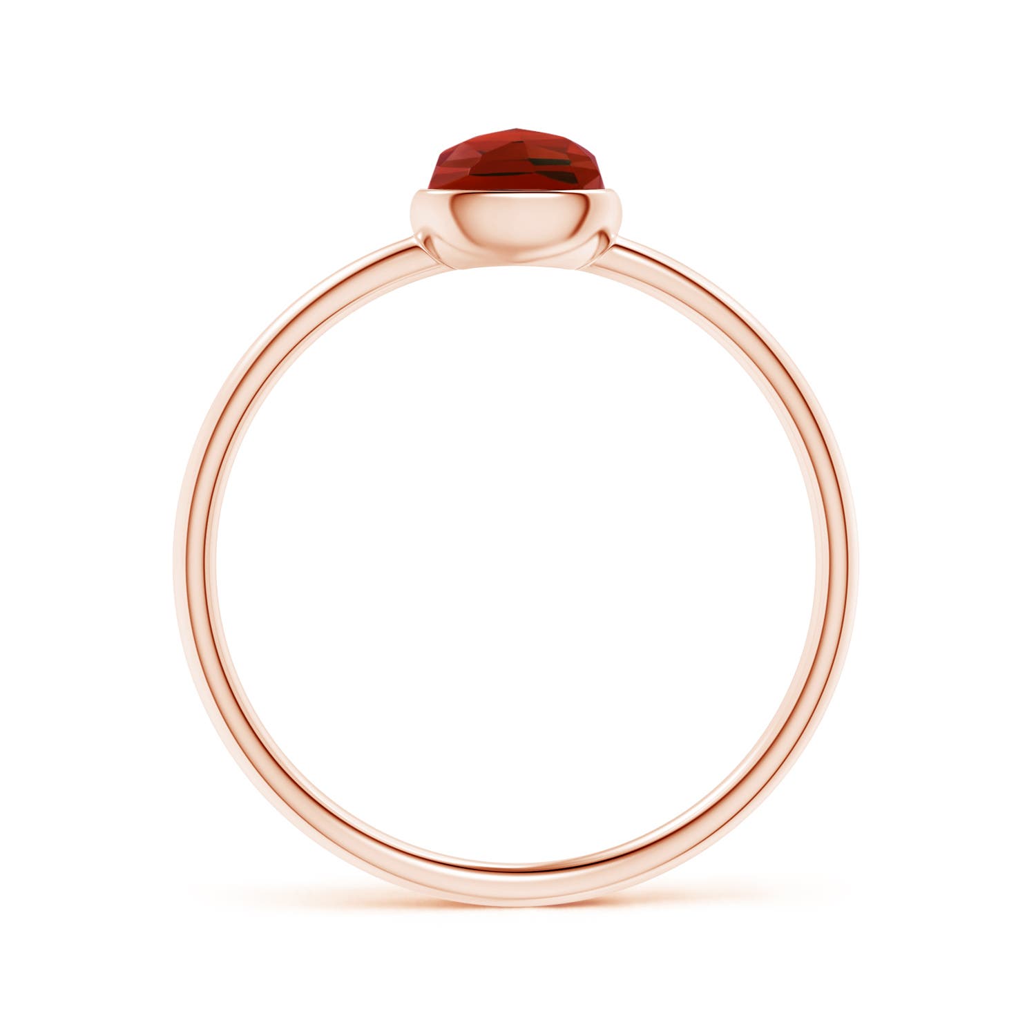 AAA - Garnet / 0.6 CT / 14 KT Rose Gold