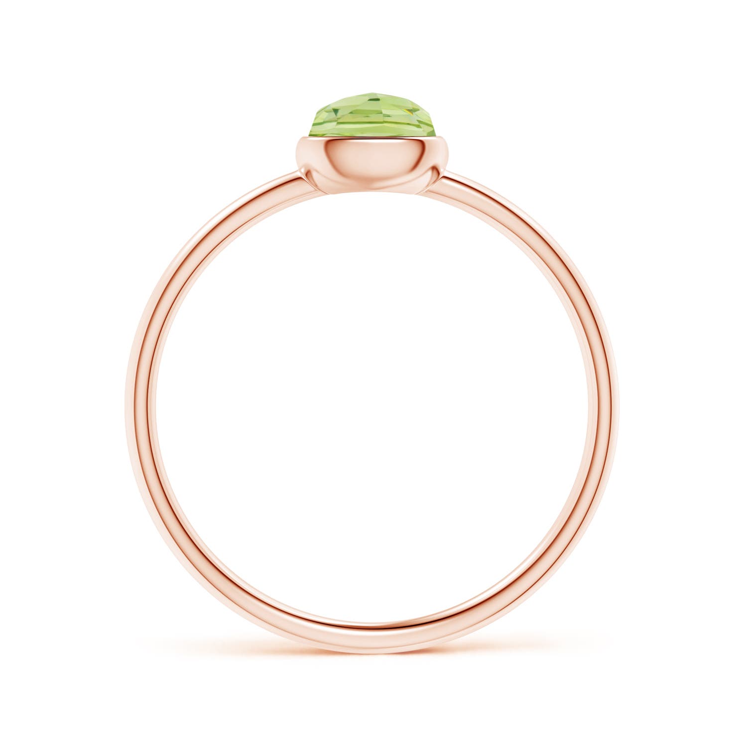 AAA - Peridot / 0.5 CT / 14 KT Rose Gold