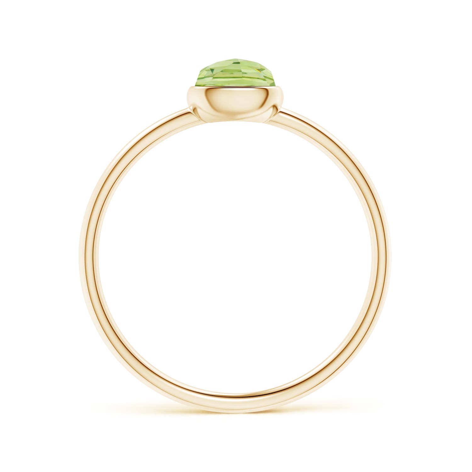 AAA - Peridot / 0.5 CT / 14 KT Yellow Gold